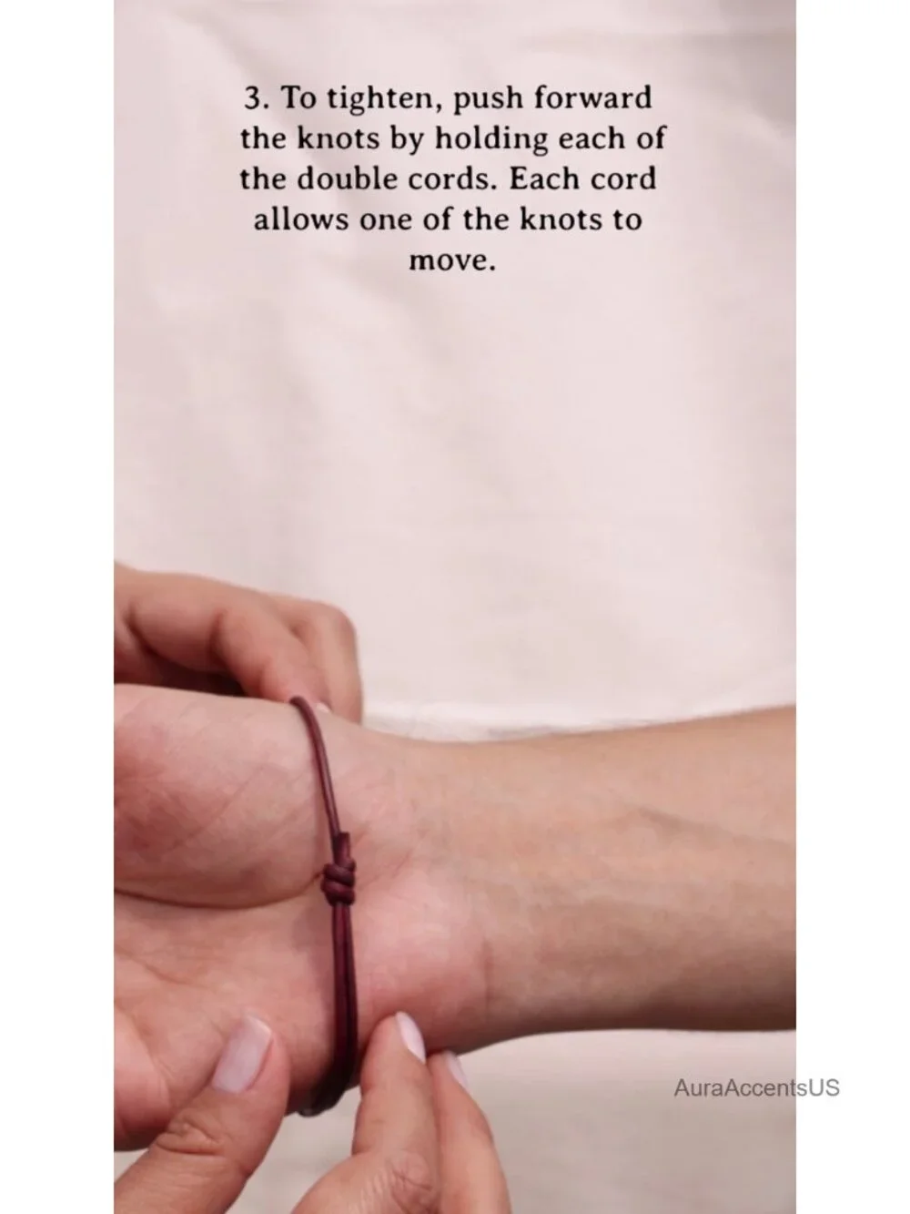 Men's Genuine Leather Bracelet, Handmade Adjustable Sliding Knot Cuff,